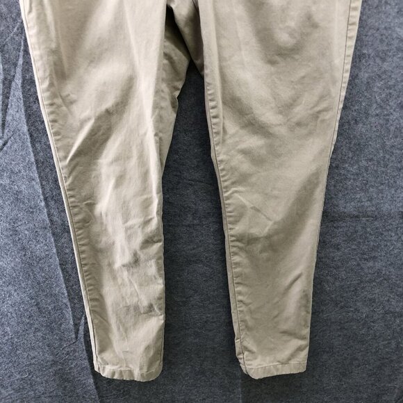 H&M Skinny Fit Chino Pants Mens Size 30 Beige Stretch Khaki Flat Front - Picture 4 of 11